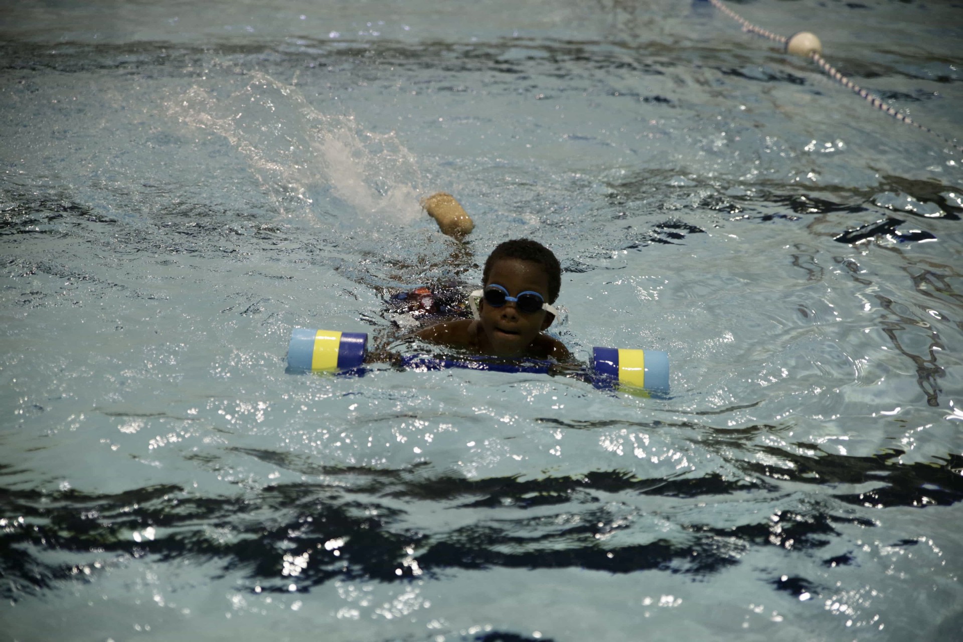 boy in pool