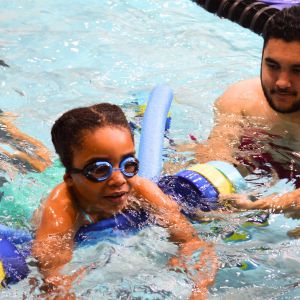 girl swimming